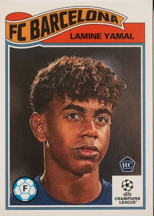 Lamine Yamal 2023 Topps Living UCL #596 Base (Print Run